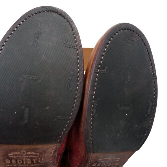 Bed Stu Lita Cobbler Wingtip Brogues Oxford Loafers Size 8.5 Leather Distressed - Picture 8 of 15